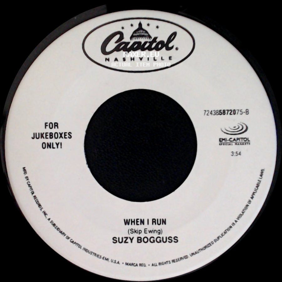 Suzy Bogguss - When I Run / Nobody Love, Nobody Gets Hurt side A