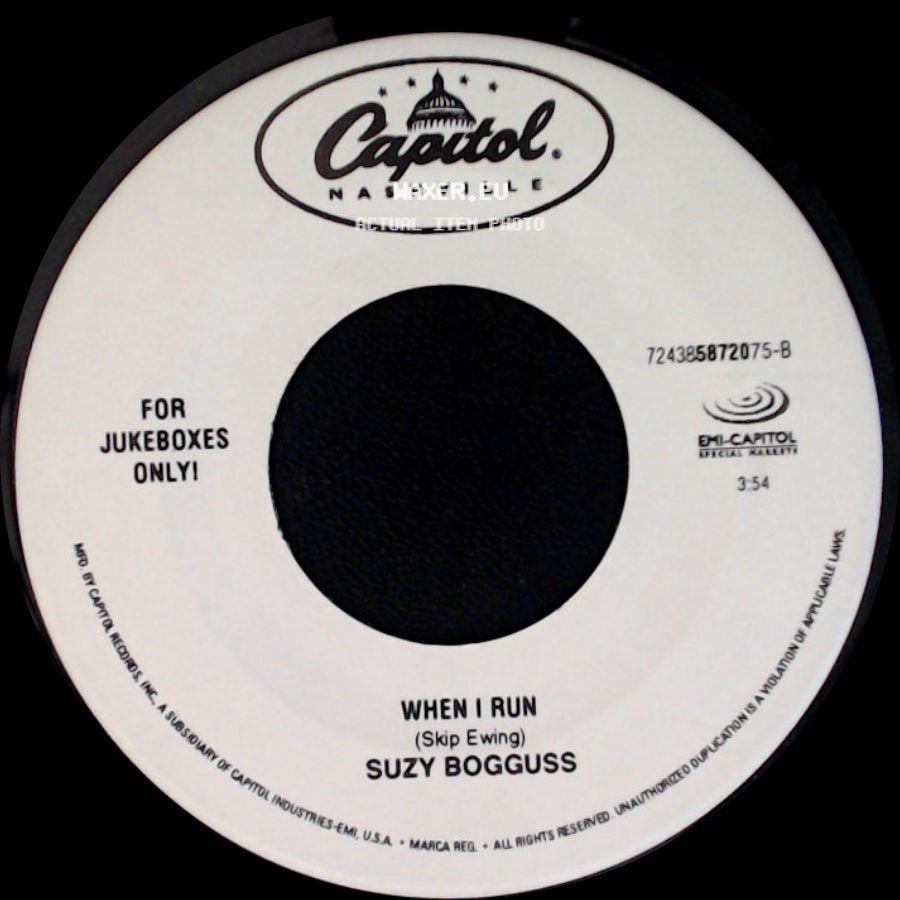 Suzy Bogguss - Nobody Love, Nobody Gets Hurt / When I Run side B