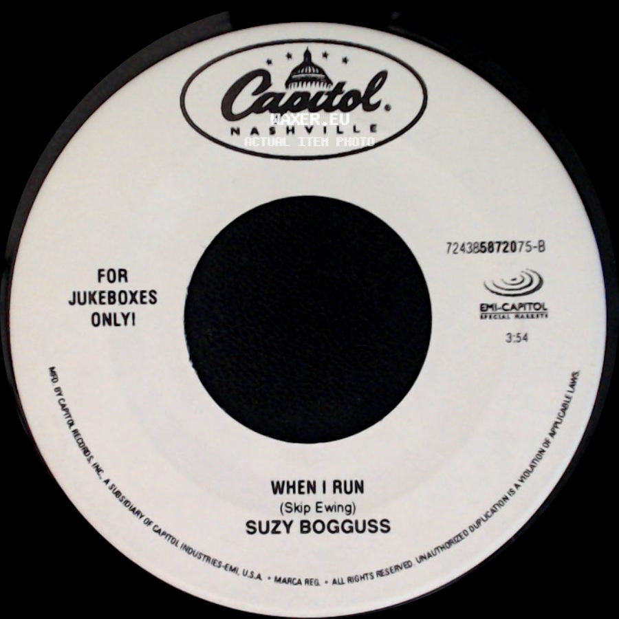 Suzy Bogguss - When I Run / Nobody Love, Nobody Gets Hurt side A