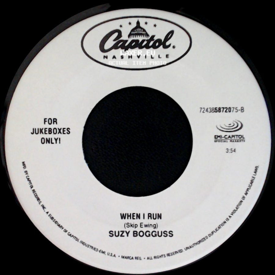 Suzy Bogguss - Nobody Love, Nobody Gets Hurt / When I Run side B