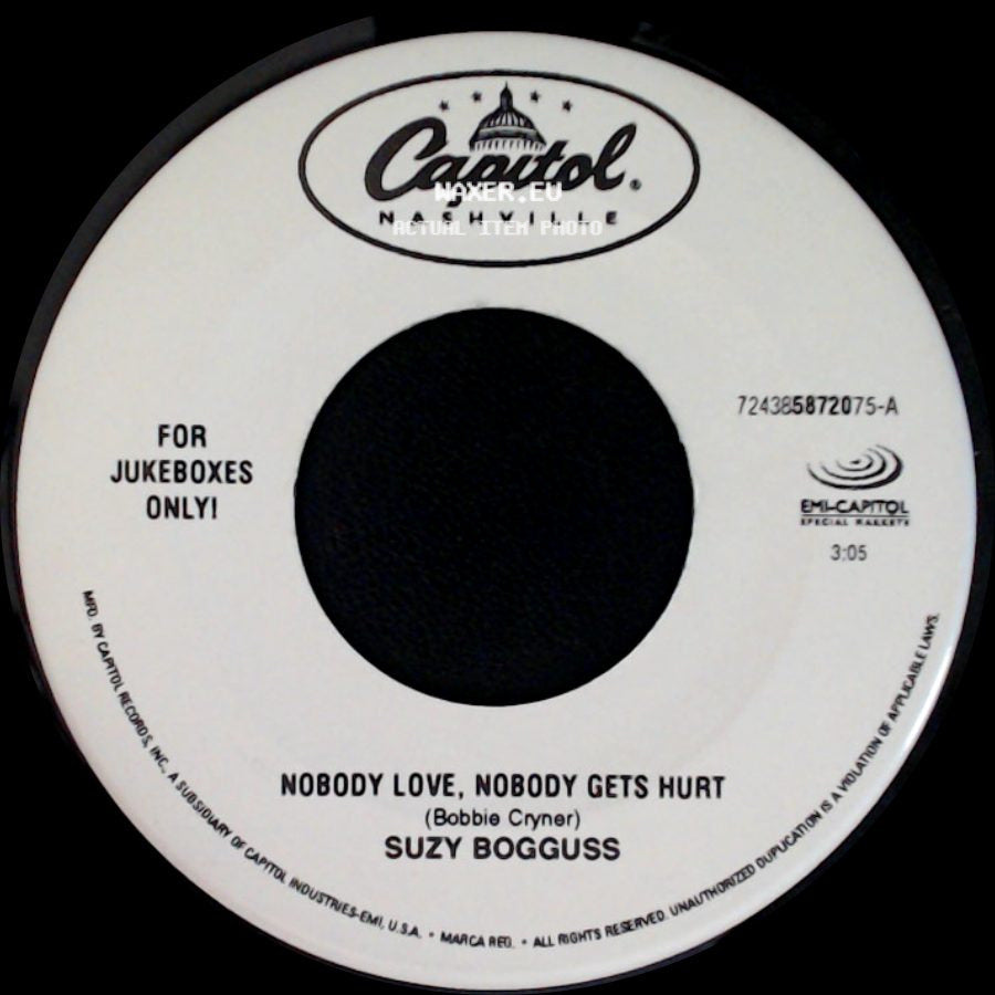 Suzy Bogguss - When I Run / Nobody Love, Nobody Gets Hurt side B