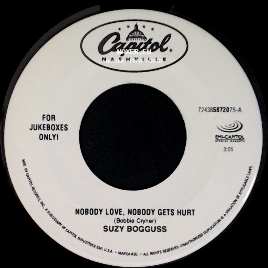 Suzy Bogguss - Nobody Love, Nobody Gets Hurt / When I Run side A