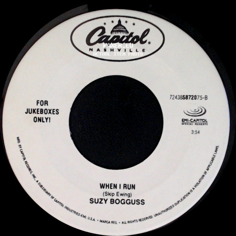 Suzy Bogguss - Nobody Love, Nobody Gets Hurt / When I Run side B