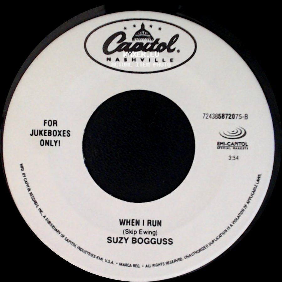 Suzy Bogguss - When I Run / Nobody Love, Nobody Gets Hurt side A
