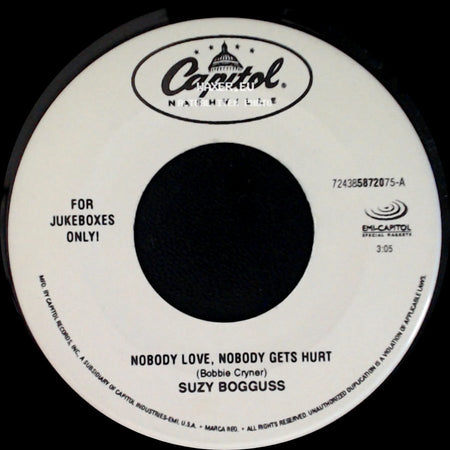 Suzy Bogguss - Nobody Love, Nobody Gets Hurt / When I Run side A