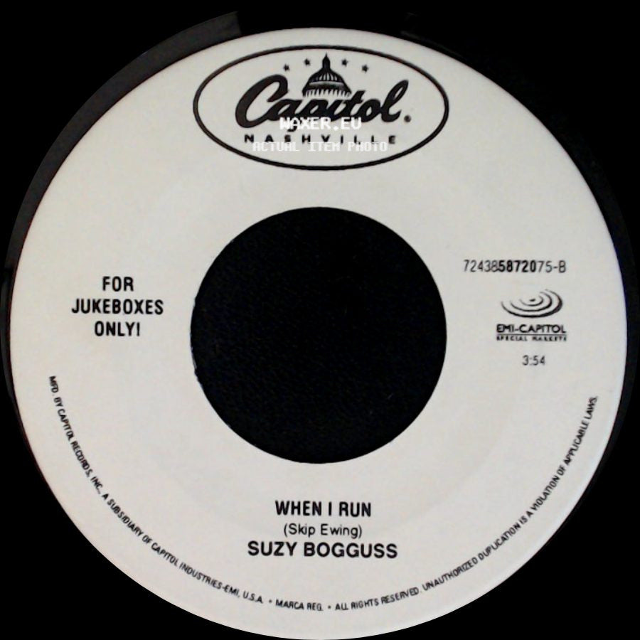 Suzy Bogguss - When I Run / Nobody Love, Nobody Gets Hurt side A
