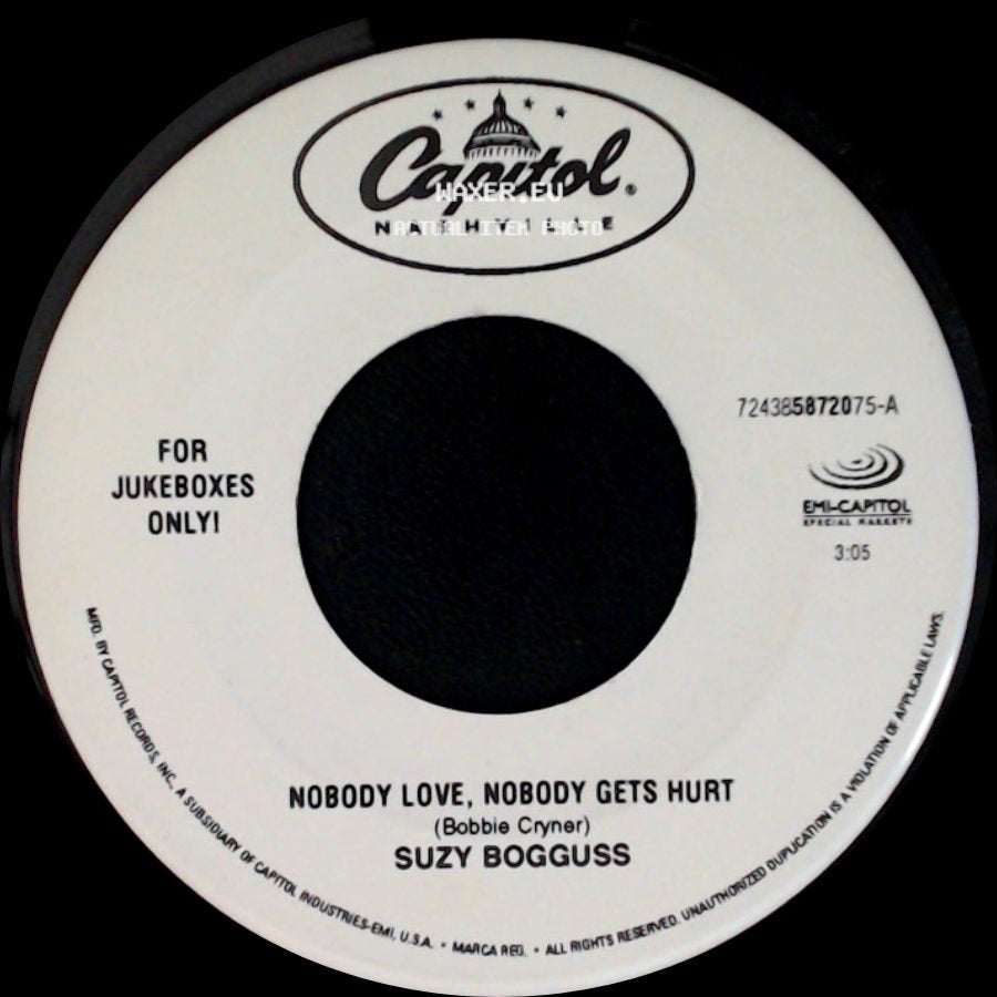 Suzy Bogguss - When I Run / Nobody Love, Nobody Gets Hurt side B