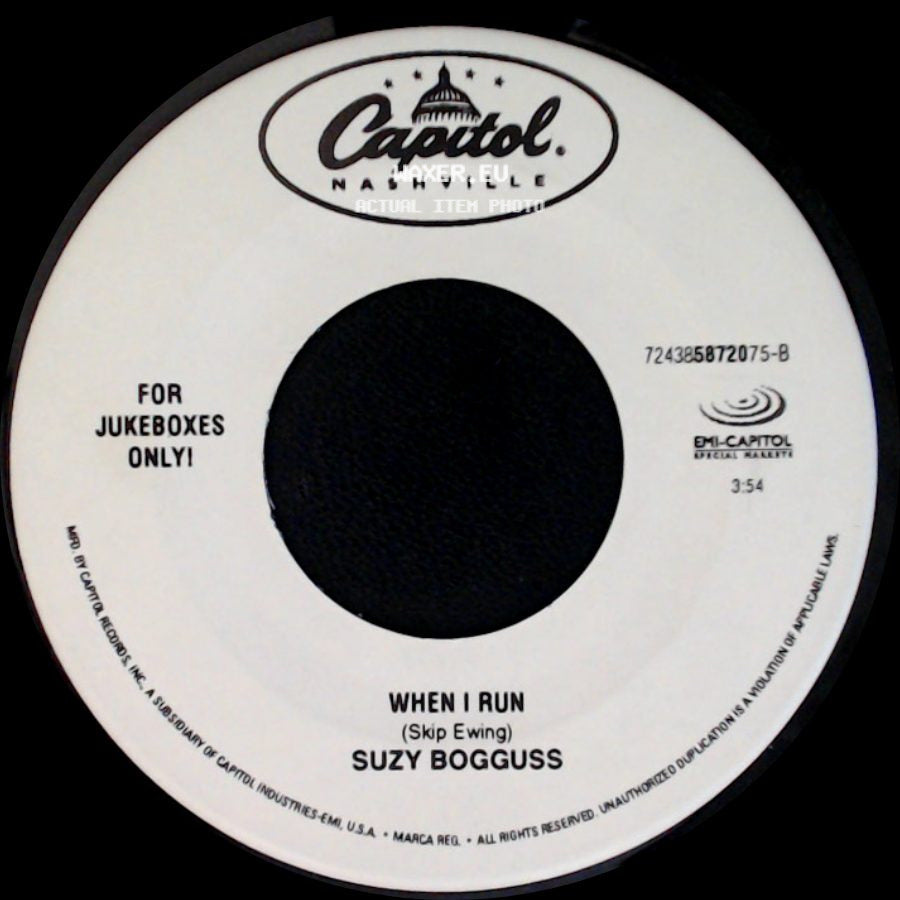 Suzy Bogguss - Nobody Love, Nobody Gets Hurt / When I Run side B