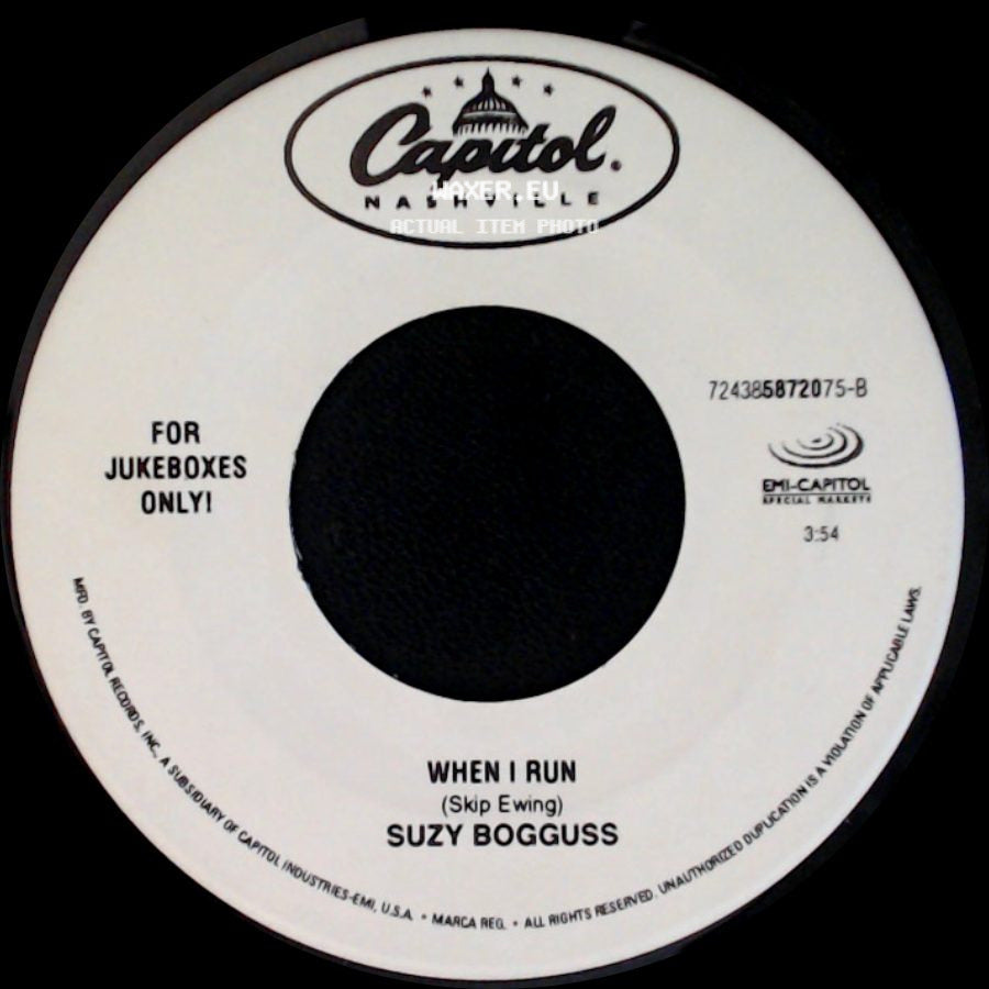 Suzy Bogguss - When I Run / Nobody Love, Nobody Gets Hurt side A
