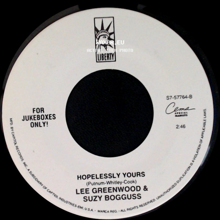 Suzy Bogguss / Lee Greenwood & Suzy Bogguss - Aces / Hopelessly Yours side B