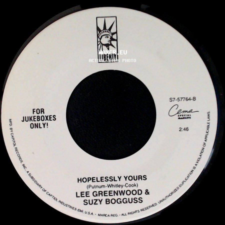 Lee Greenwood & Suzy Bogguss / Suzy Bogguss - Hopelessly Yours / Aces side A