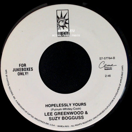 Lee Greenwood & Suzy Bogguss / Suzy Bogguss - Hopelessly Yours / Aces side A