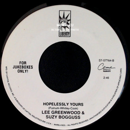 Suzy Bogguss / Lee Greenwood & Suzy Bogguss - Aces / Hopelessly Yours side B