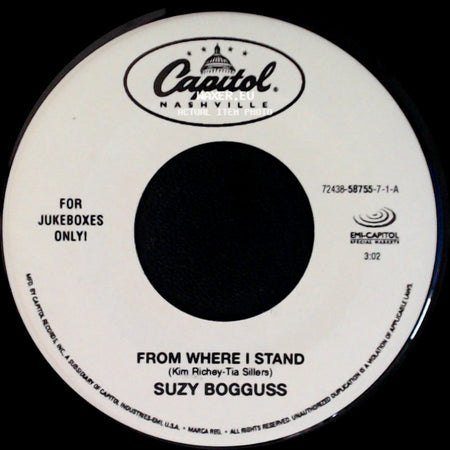 Suzy Bogguss - I Wish Hearts Would Break / From Where I Stand side B