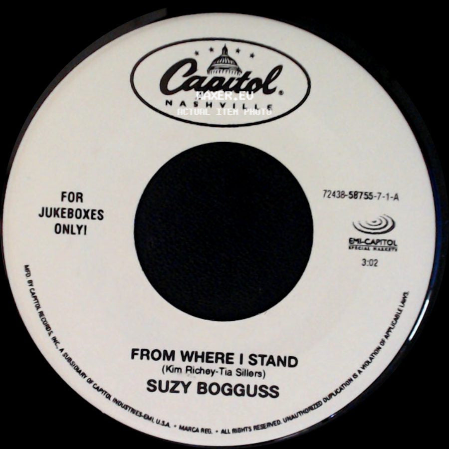 Suzy Bogguss - I Wish Hearts Would Break / From Where I Stand side B