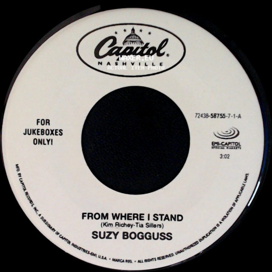 Suzy Bogguss - I Wish Hearts Would Break / From Where I Stand side B
