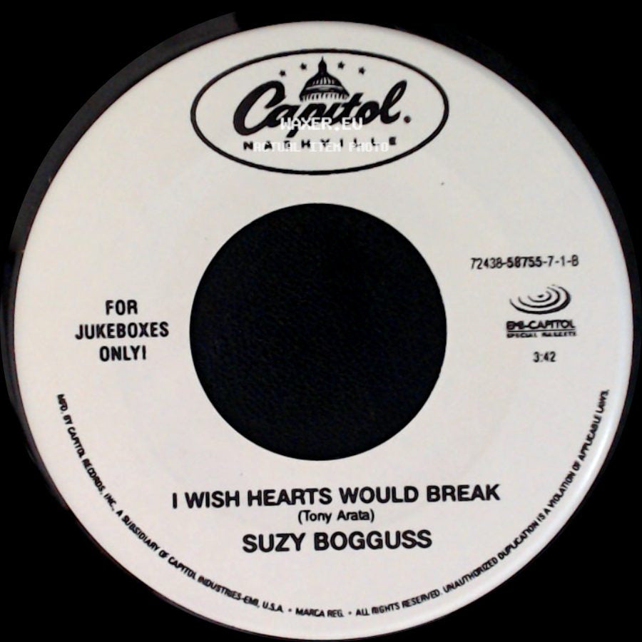 Suzy Bogguss - I Wish Hearts Would Break / From Where I Stand side A