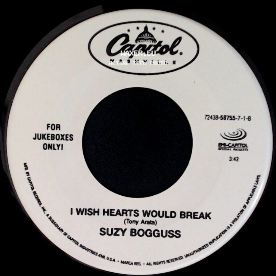Suzy Bogguss - I Wish Hearts Would Break / From Where I Stand side A