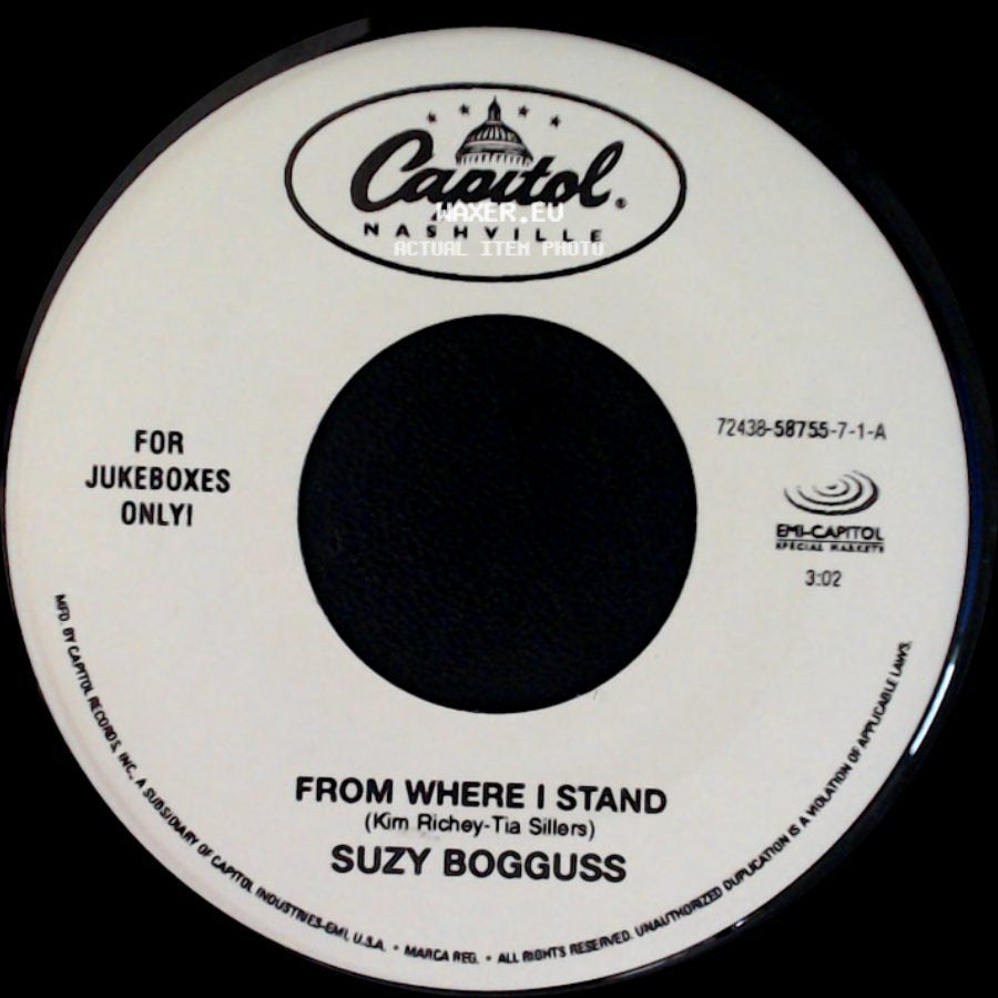 Suzy Bogguss - I Wish Hearts Would Break / From Where I Stand side B