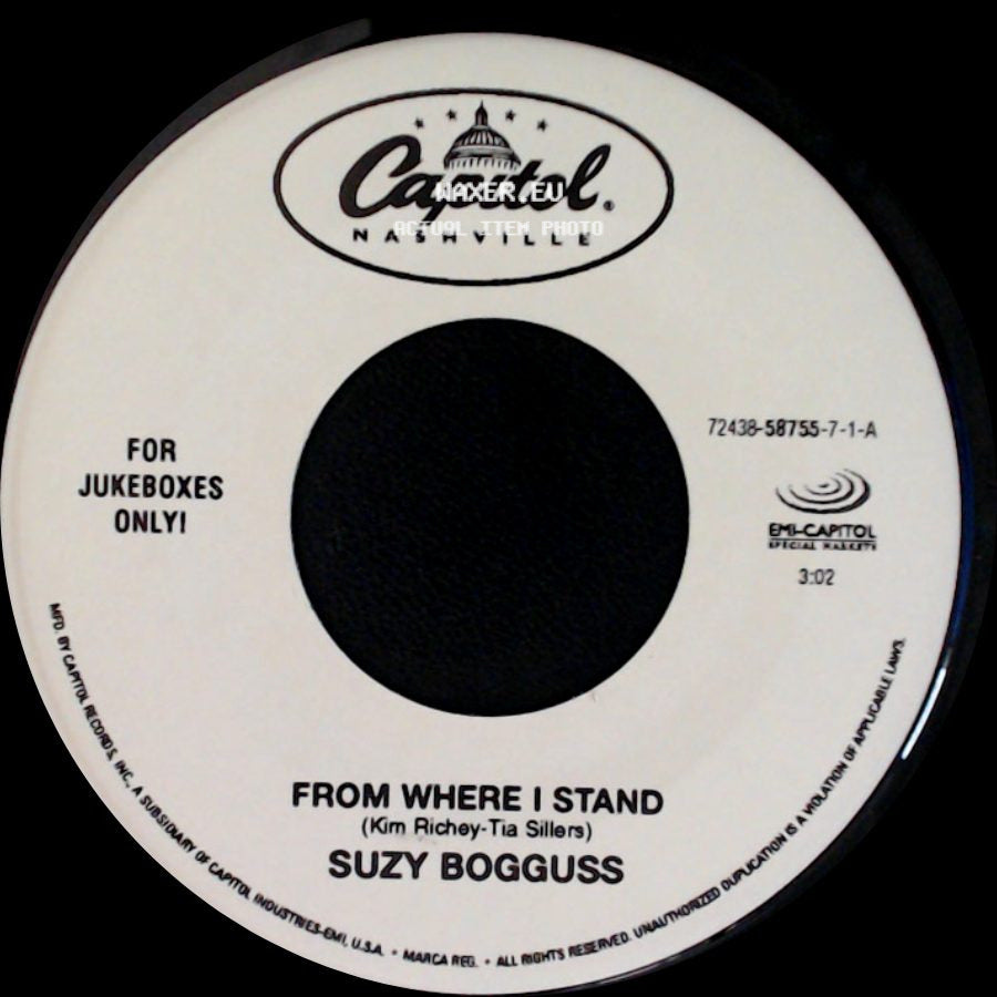 Suzy Bogguss - I Wish Hearts Would Break / From Where I Stand side B