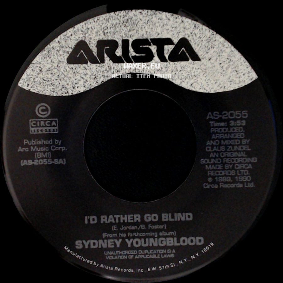 Sydney Youngblood - Could It Be (I'm In Love) / I'd Rather Go Blind side B
