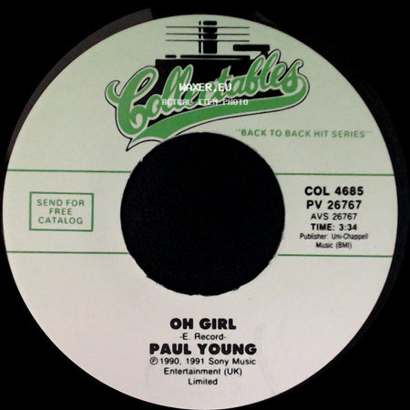 Paul Young - Don't Dream It's Over / Oh Girl side B