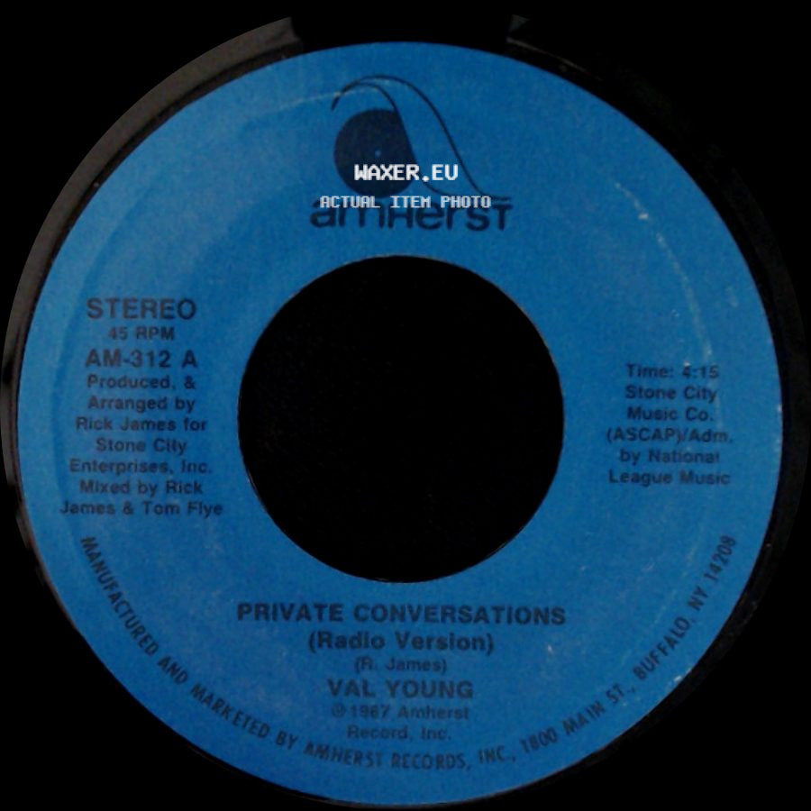 Val Young - Private Conversations (Radio Version) / Private Conversations (Instrumental Version) side A