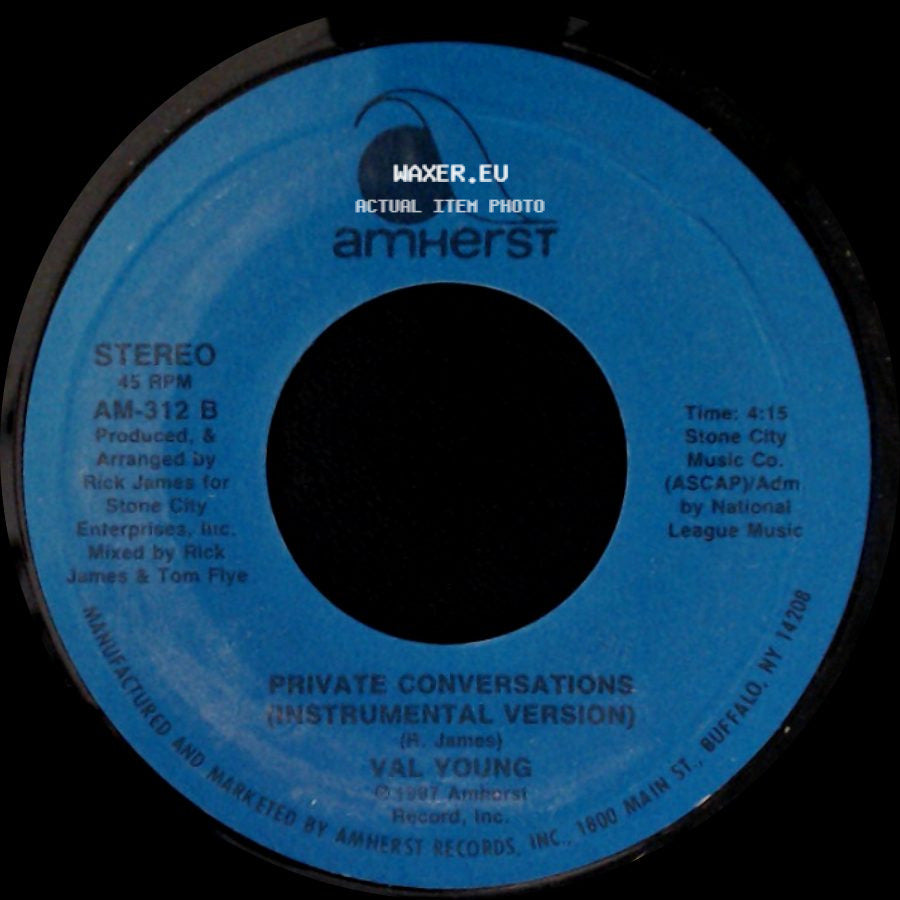 Val Young - Private Conversations (Instrumental Version) / Private Conversations (Radio Version) side A