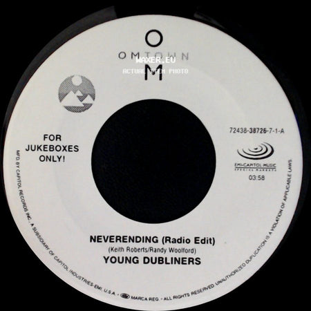 Young Dubliners - Red / Neverending (Radio Edit) side B