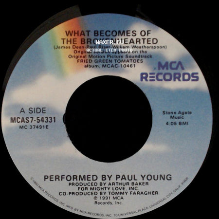 Paul Young / Thomas Newman - What Becomes Of The Brokenhearted / Ghost Train (Main Title) side A