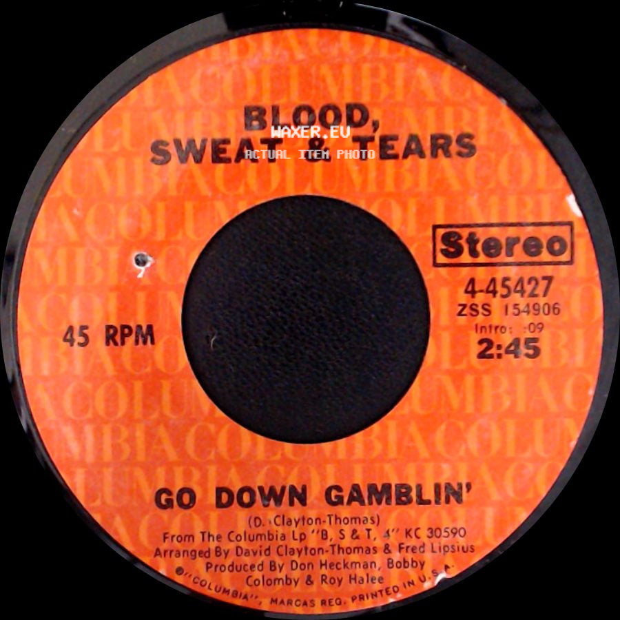 Blood, Sweat & Tears - Valentine's Day / Go Down Gamblin' side B