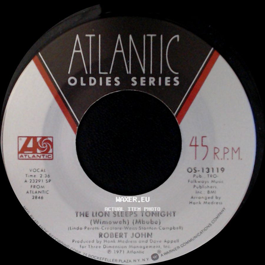 Blues Image / Robert John - Ride Captain Ride / The Lion Sleeps Tonight side B