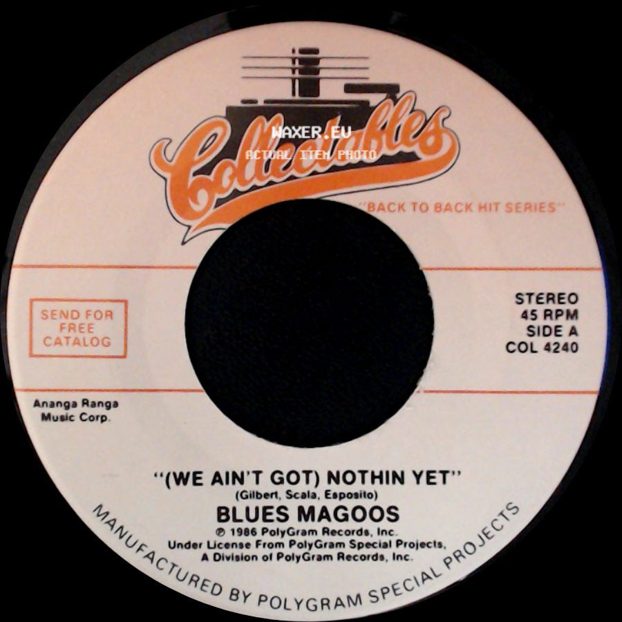 Blues Magoos / Keith - (We Ain't Got) Nothin Yet / "98.6" side A