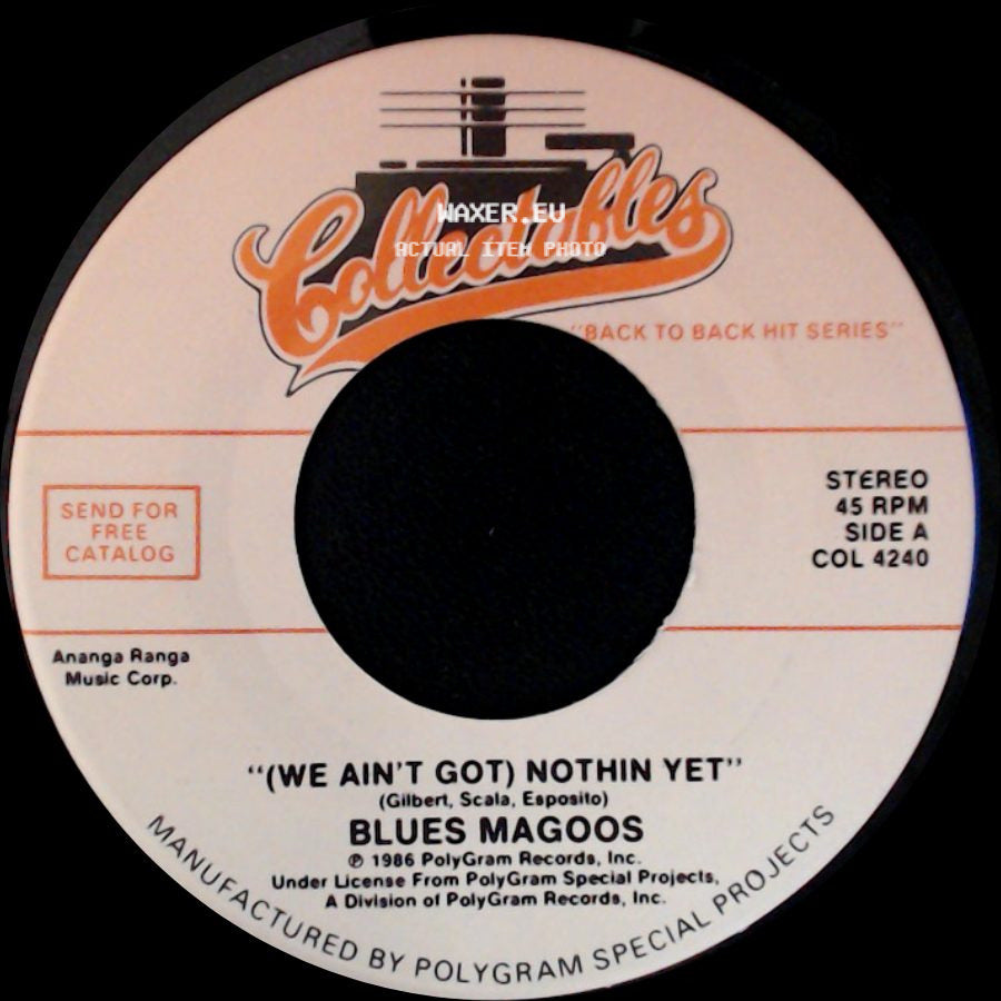 Blues Magoos / Keith - (We Ain't Got) Nothin Yet / '98.6' side A