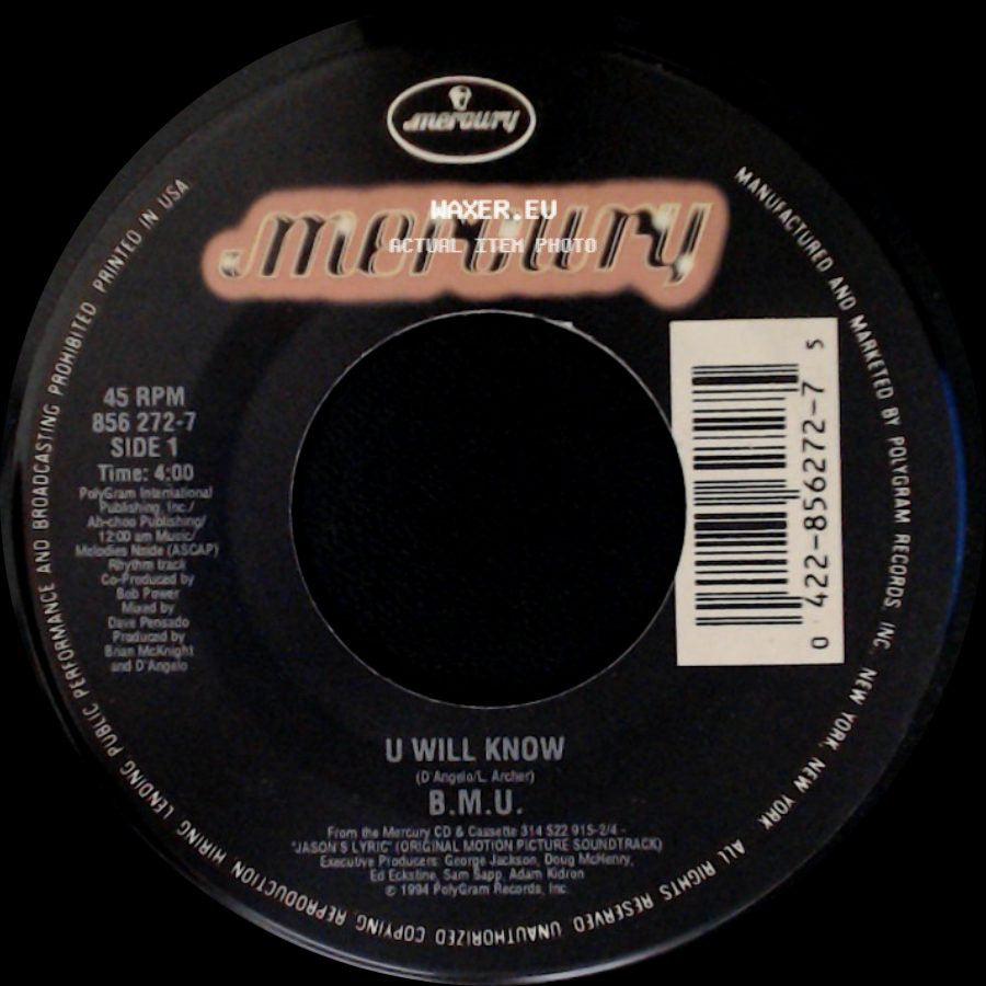 B.M.U. - U Will Know / U Will Know side A
