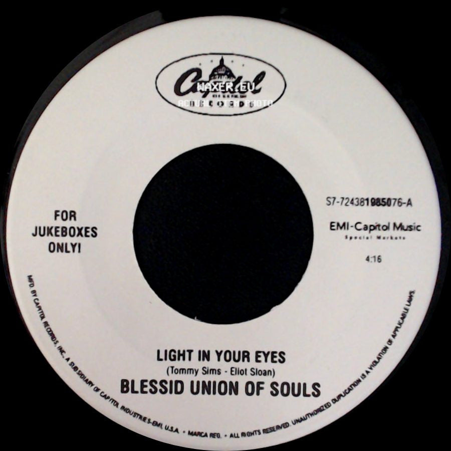 Blessid Union Of Souls - Light In Your Eyes / I Wanna Be There side A