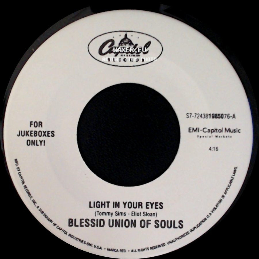 Blessid Union Of Souls - I Wanna Be There / Light In Your Eyes side B