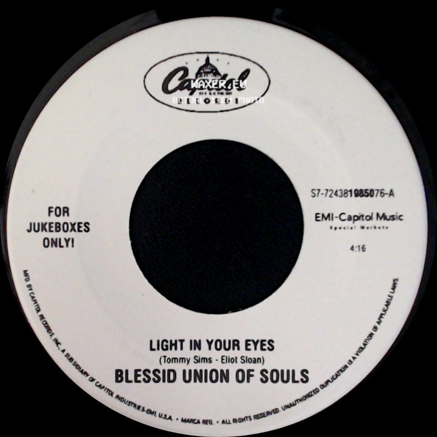 Blessid Union Of Souls - Light In Your Eyes / I Wanna Be There side A