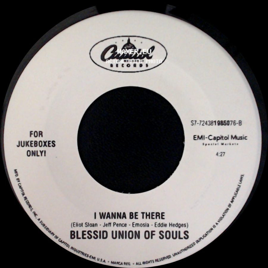 Blessid Union Of Souls - Light In Your Eyes / I Wanna Be There side B