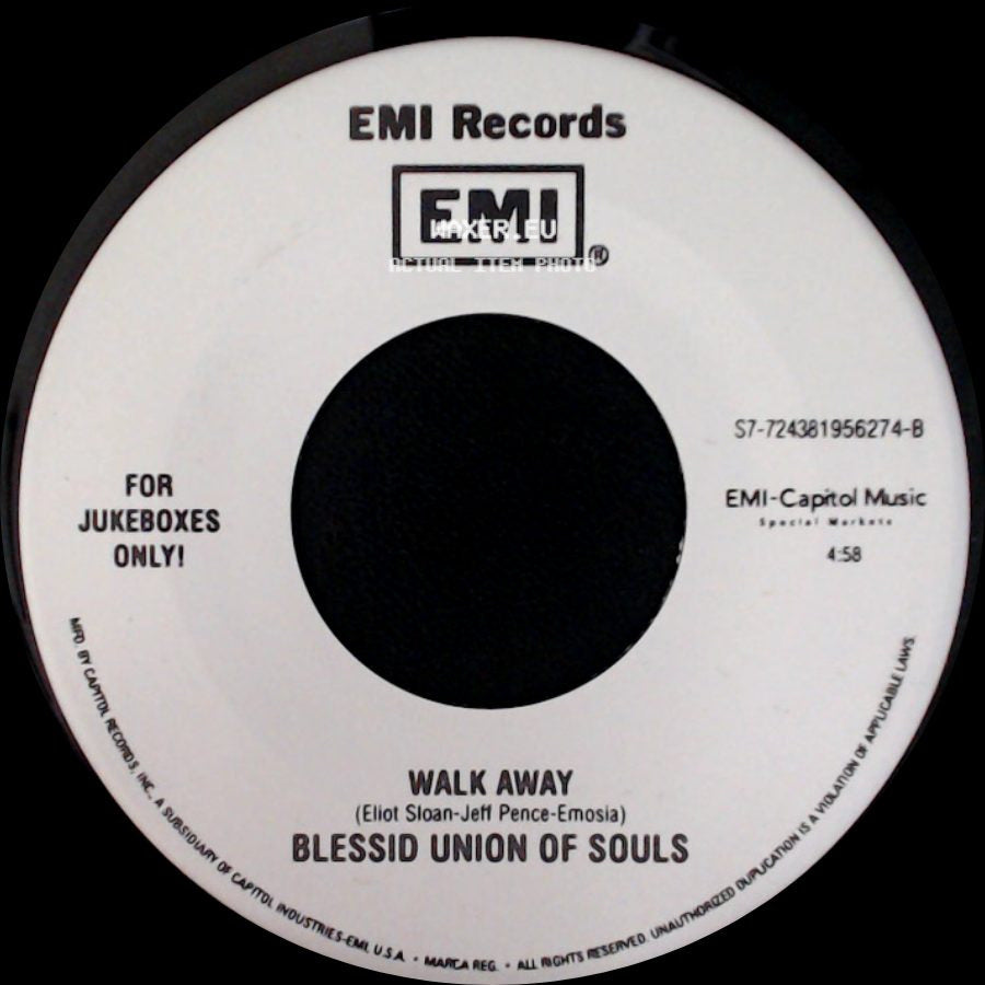 Blessid Union Of Souls - Walk Away / I Wanna Be There side A