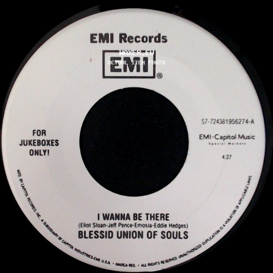 Blessid Union Of Souls - I Wanna Be There / Walk Away side A