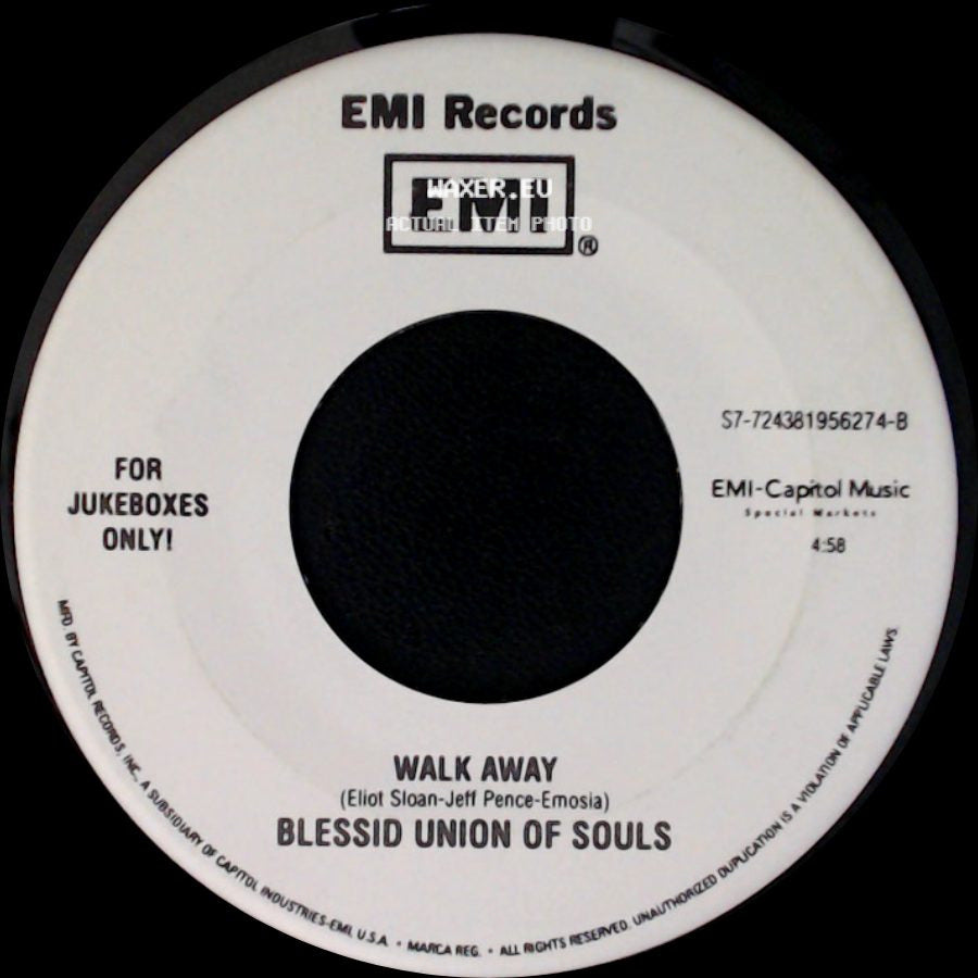 Blessid Union Of Souls - I Wanna Be There / Walk Away side B