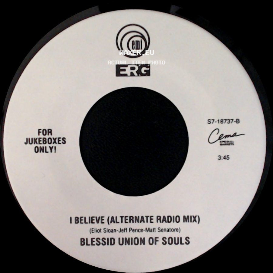 Blessid Union Of Souls - I Believe (Alternate Radio Mix) / Let Me Be The One side A