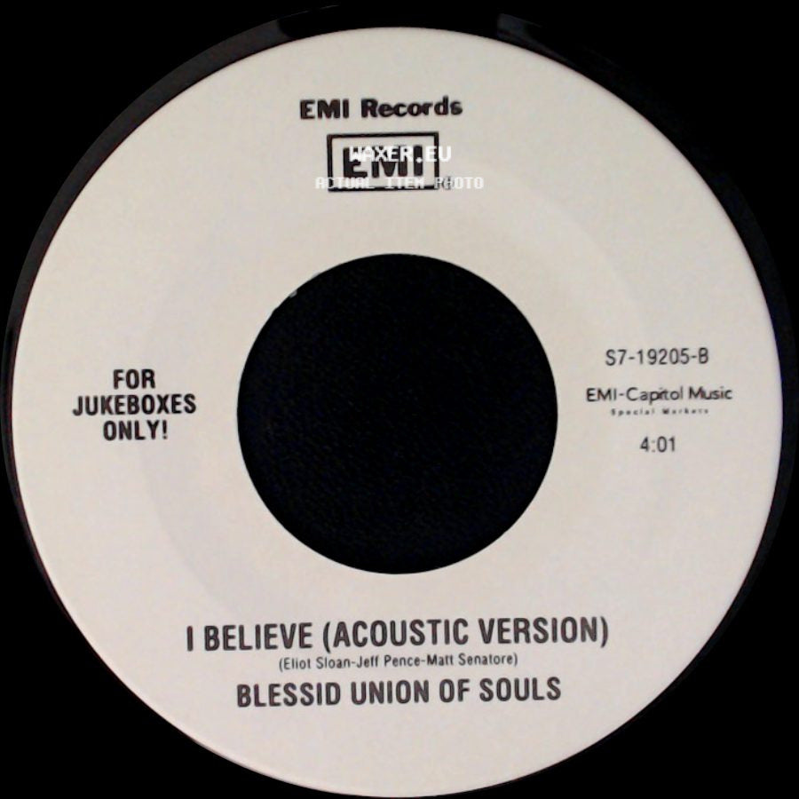 Blessid Union Of Souls - All Along / I Believe (Acoustic Version) side B