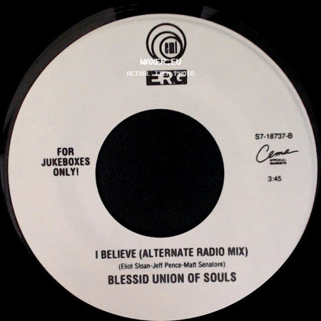 Blessid Union Of Souls - Let Me Be The One / I Believe (Alternate Radio Mix) side B