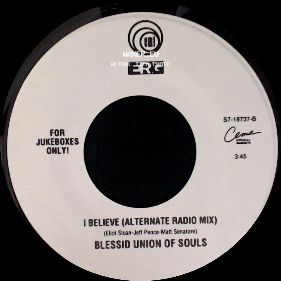 Blessid Union Of Souls - Let Me Be The One / I Believe (Alternate Radio Mix) side B