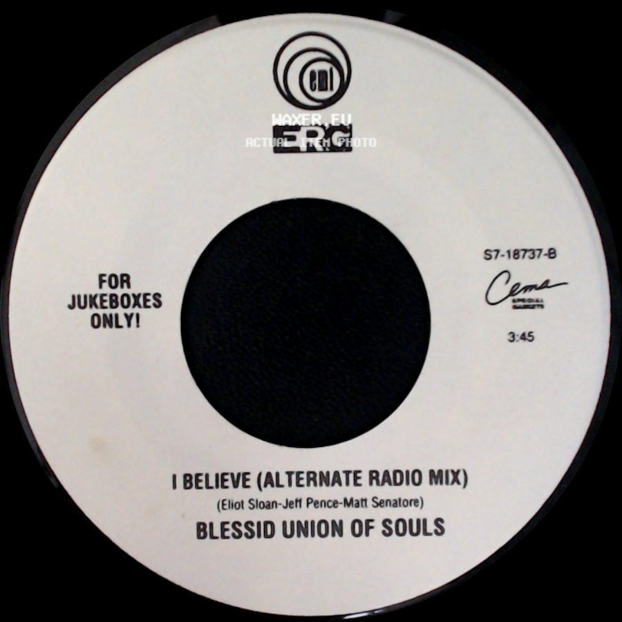 Blessid Union Of Souls - I Believe (Alternate Radio Mix) / I Believe (Alternate Radio Mix) side A