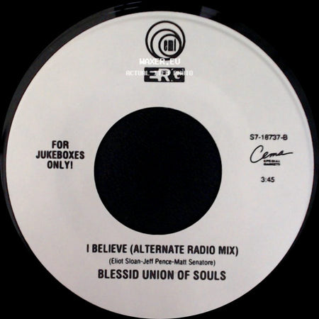 Blessid Union Of Souls - I Believe (Alternate Radio Mix) / I Believe (Alternate Radio Mix) side B