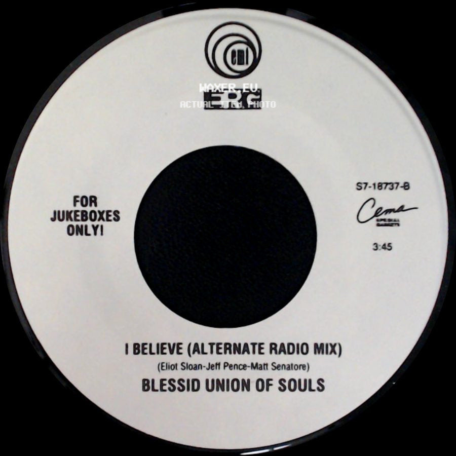 Blessid Union Of Souls - I Believe (Alternate Radio Mix) / Let Me Be The One side A