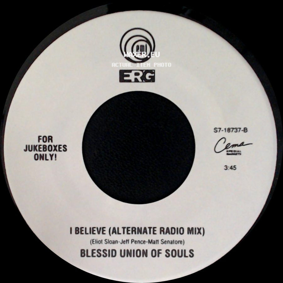 Blessid Union Of Souls - Let Me Be The One / I Believe (Alternate Radio Mix) side B